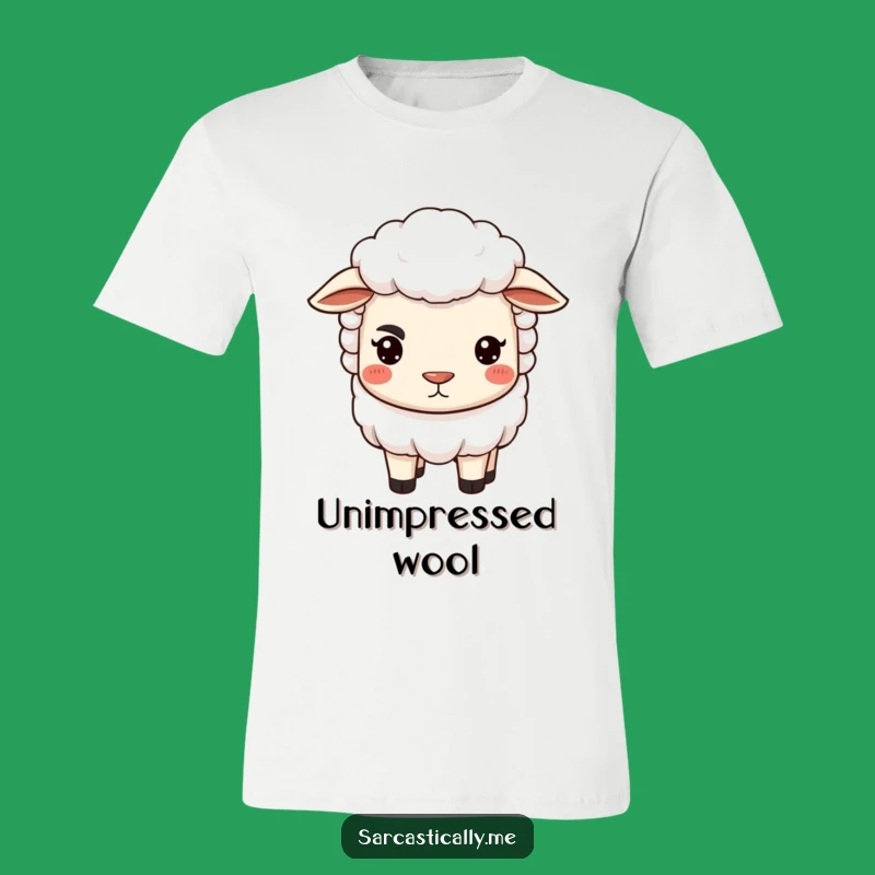 Funny Sheep T-Shirt - Judgmental Eyebrow Tee, Hilarious Sarcastic Gift for Sheep Lovers